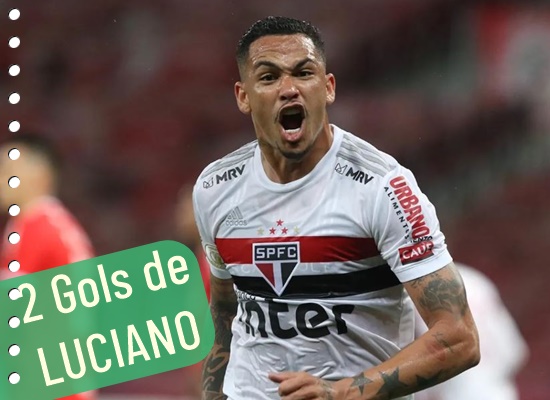 Luciano marca gol e São Paulo fc vence Atlético Goianiense