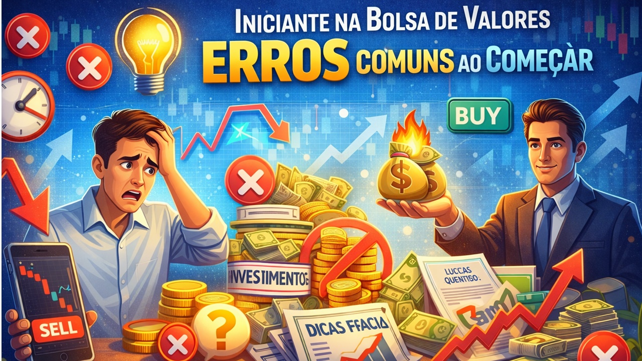 Iniciante na Bolsa de Valores: Erros Mais Comuns de Quem Está Começando